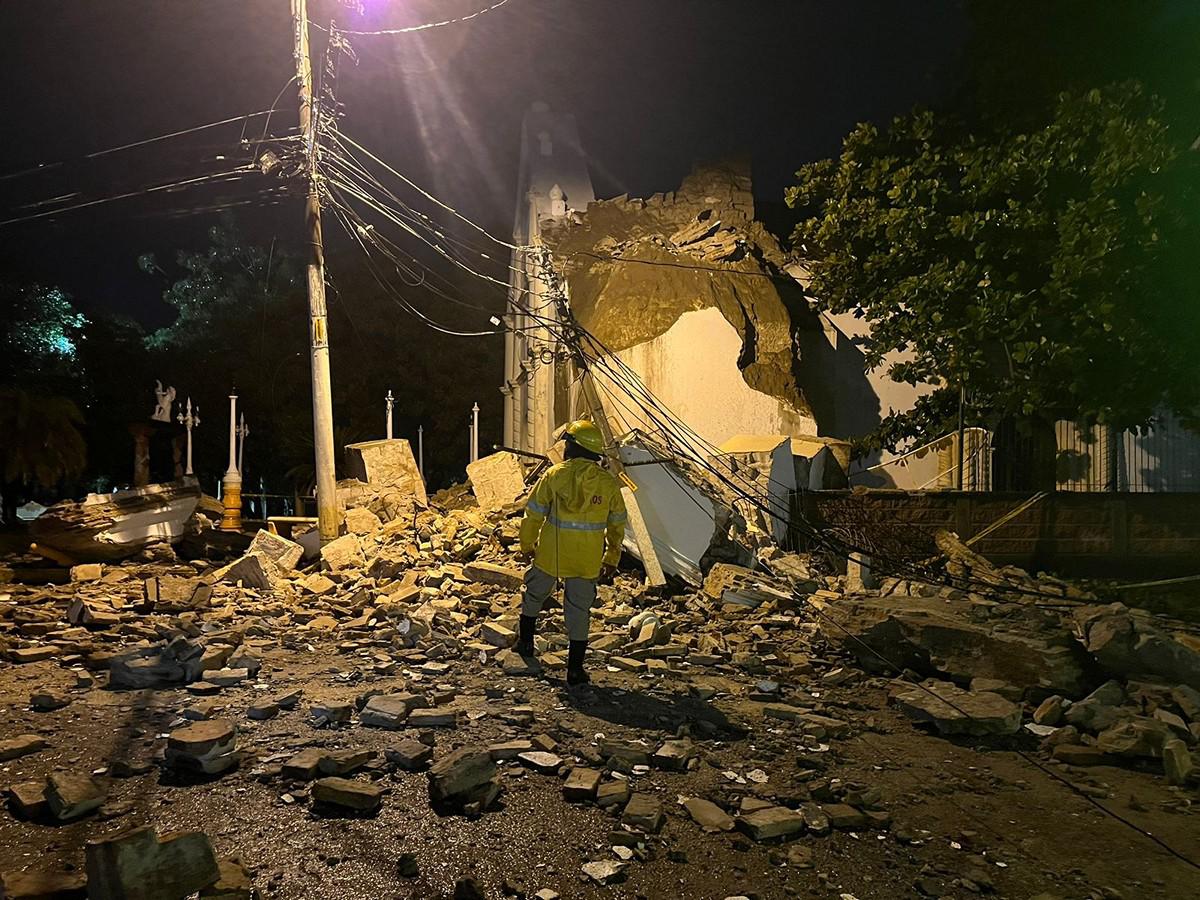 Así quedó iglesia La Merced de Choluteca, tras colapso de su campanario