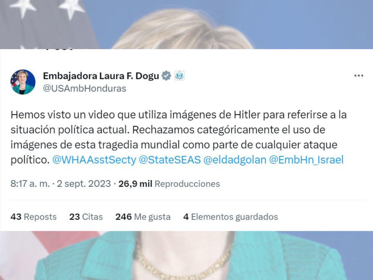 “Rechazamos el uso de una tragedia mundial como parte de cualquier ataque político”: embajadora Laura Dogu