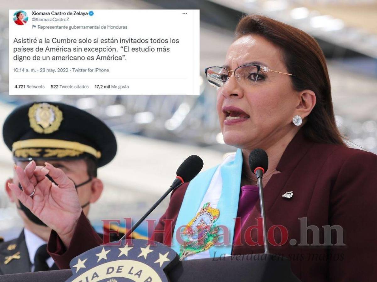 Cuestionan los motivos de presidenta Xiomara Castro para no asistir a Cumbre de las Américas