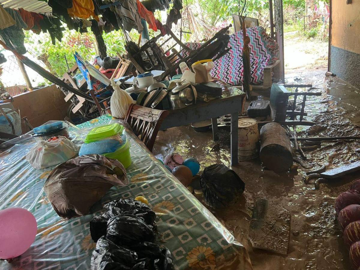 Impactantes imágenes de las inundaciones en Prieta, Colón por la Tormenta Sara