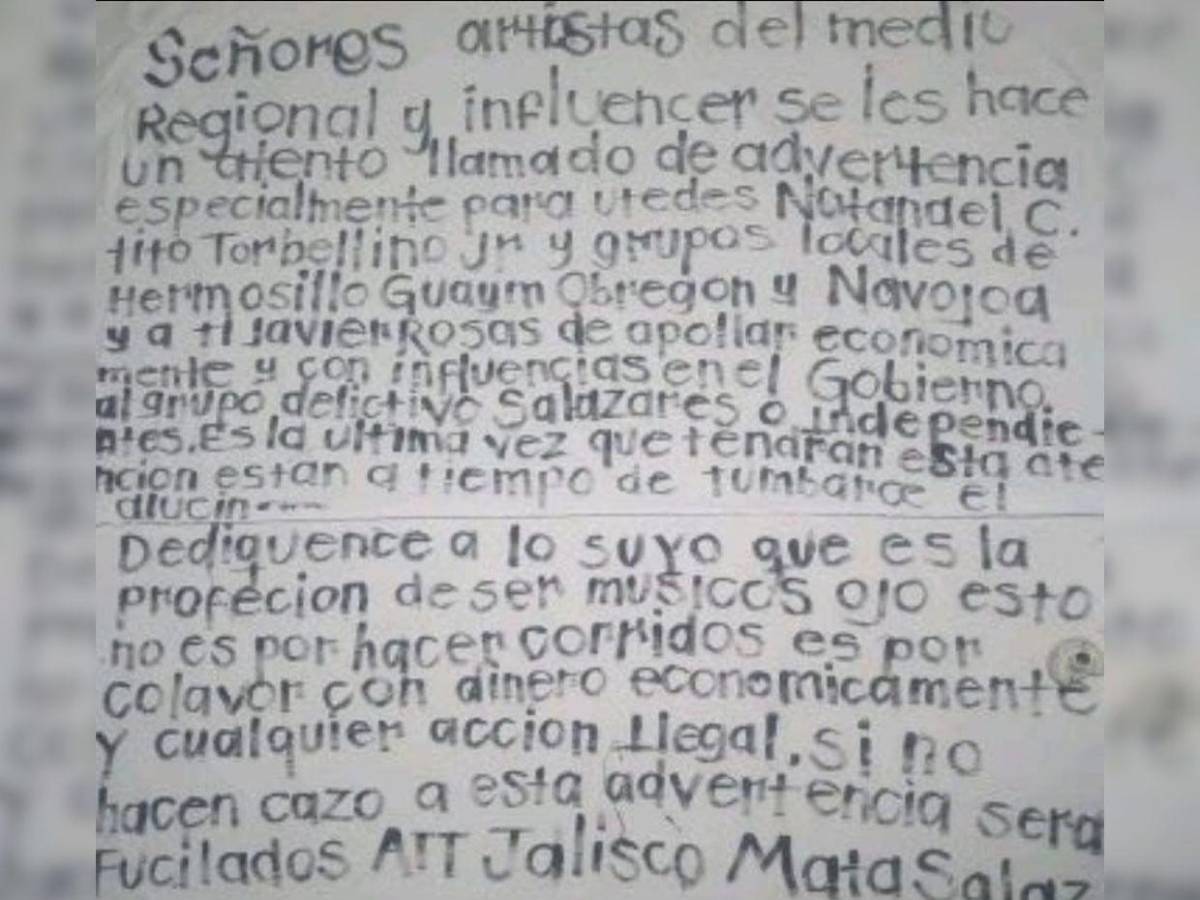 ¿Quiénes son Los Salazar, el grupo delictivo vinculado a Natanael Cano?