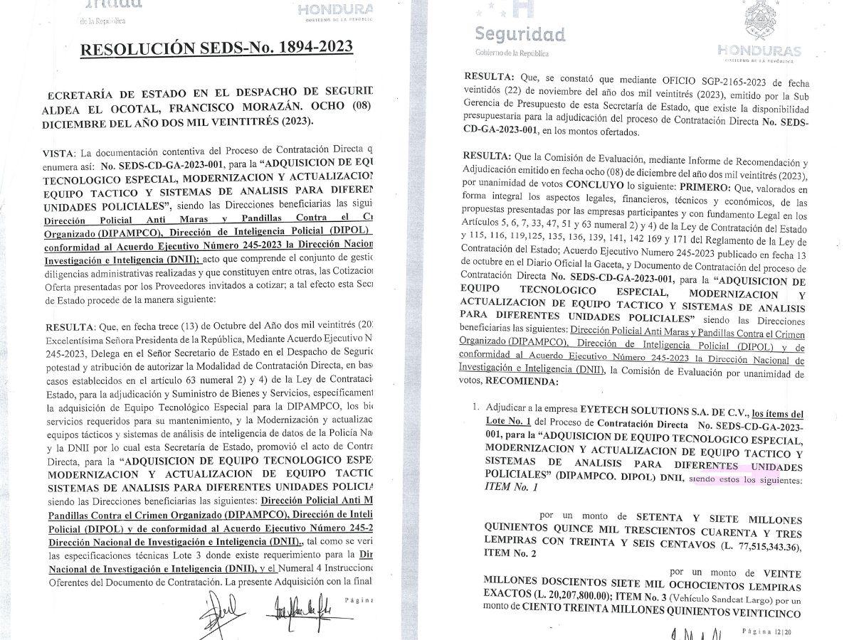 $!El proceso de contratación directa comenzó en 2023 y benefició a dos empresas que sirvieron de intermediarias.