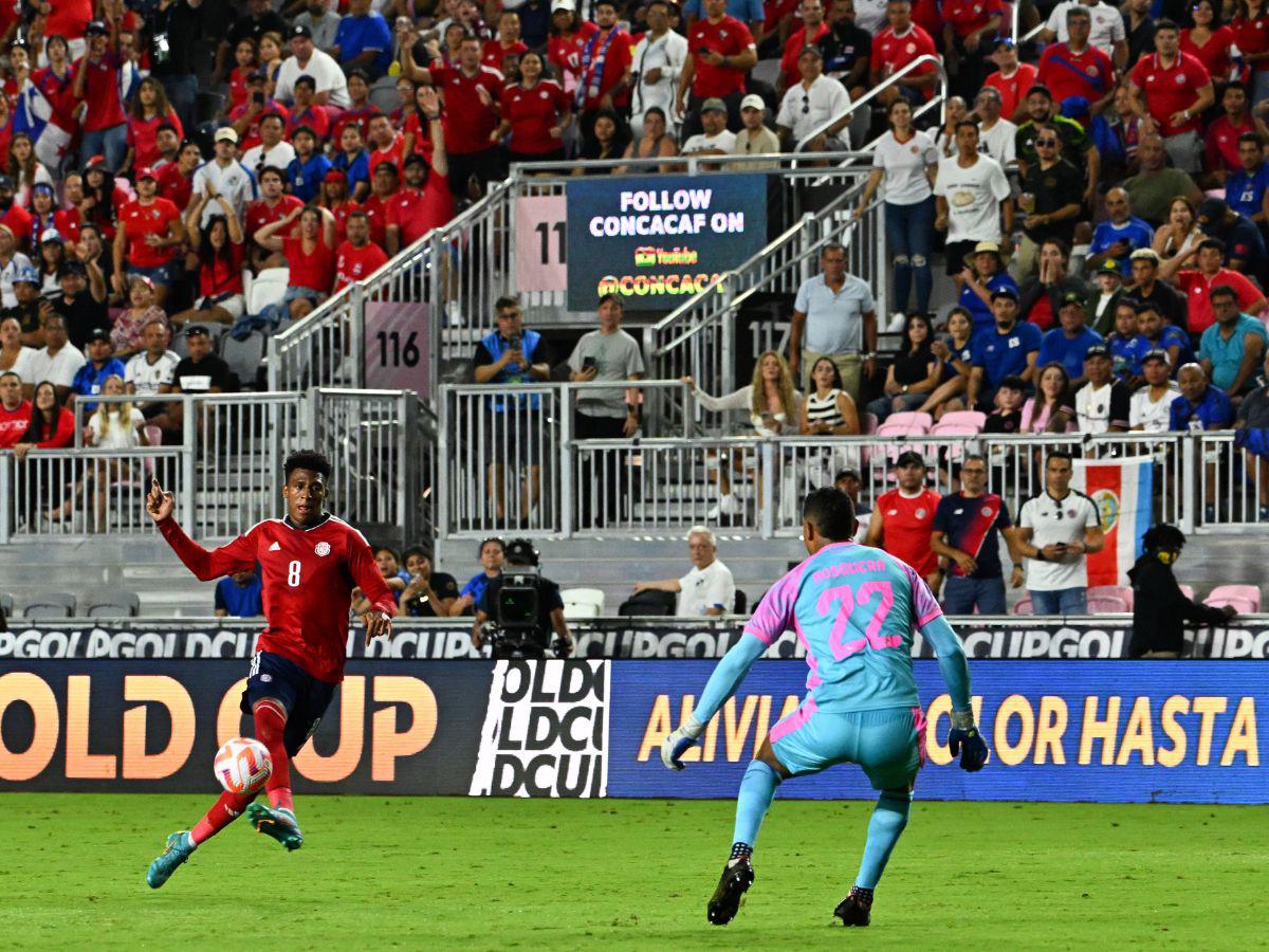 La Selección de Costa Rica no tuvo muchas oportunidades claras de gol.