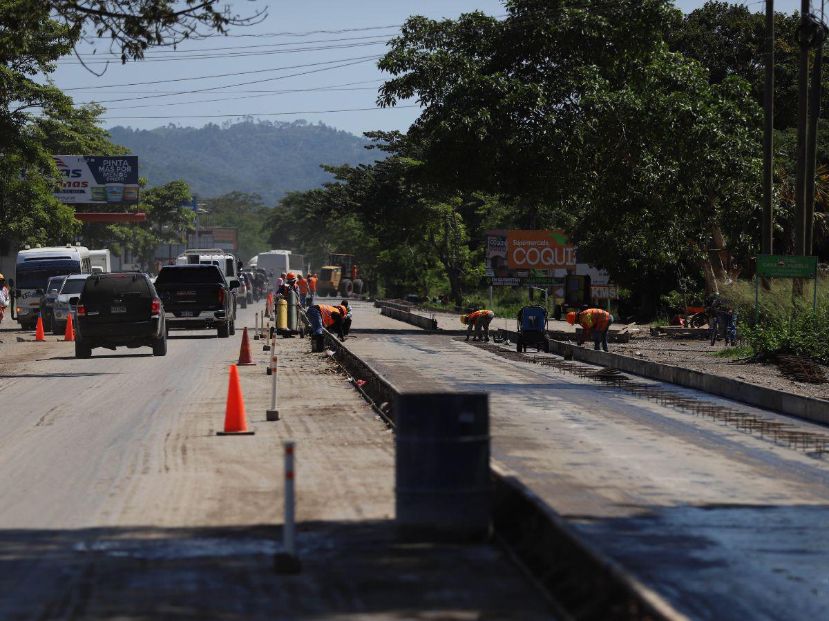 $!La inversión en los 79 kilómetros de carretera supera los 1,200 millones de lempiras.