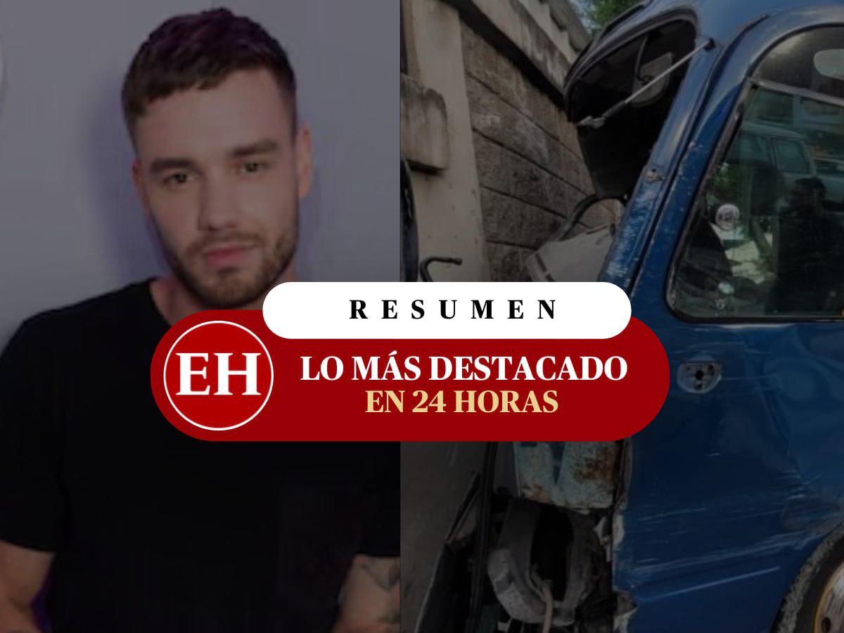 Muere Liam Payne y choque de “rapidito” deja heridos: lo más destacado en 24 horas