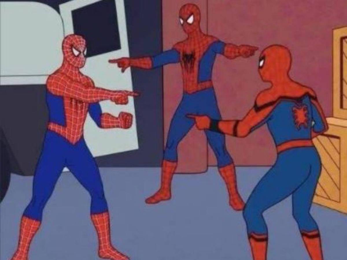 Actores de SpiderMan recrean el famoso meme