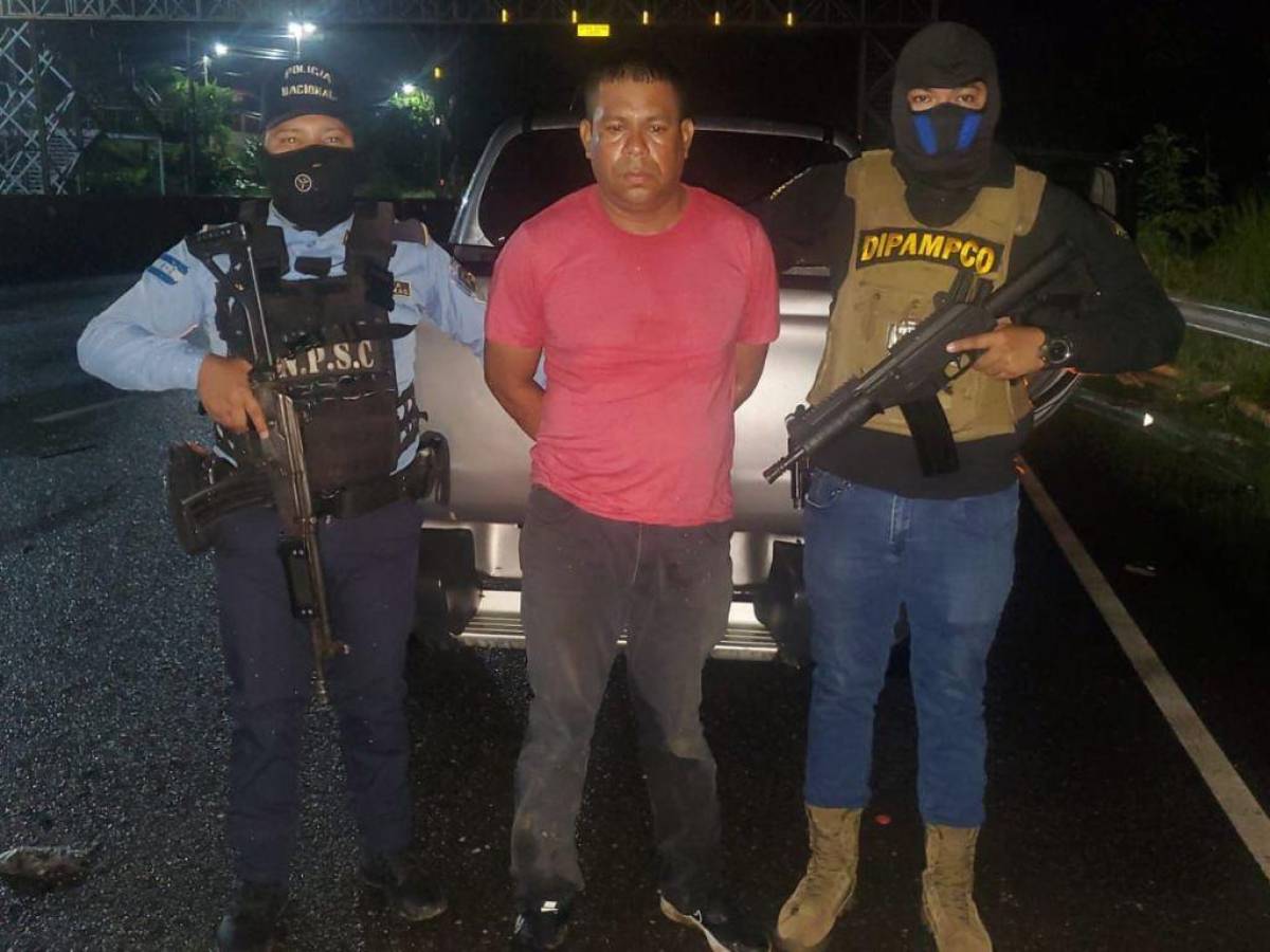 Capturan a salvadoreño alias ‘El Lobo’, cabecilla de la MS-13, en Santa Cruz de Yojoa