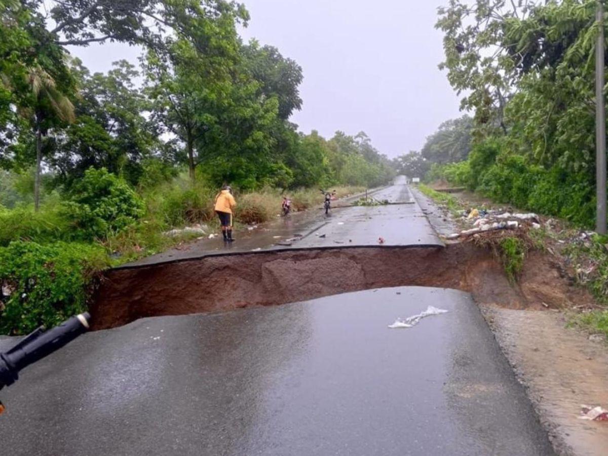 Los daños que ha dejado la tormenta Sara en la zona norte de Honduras