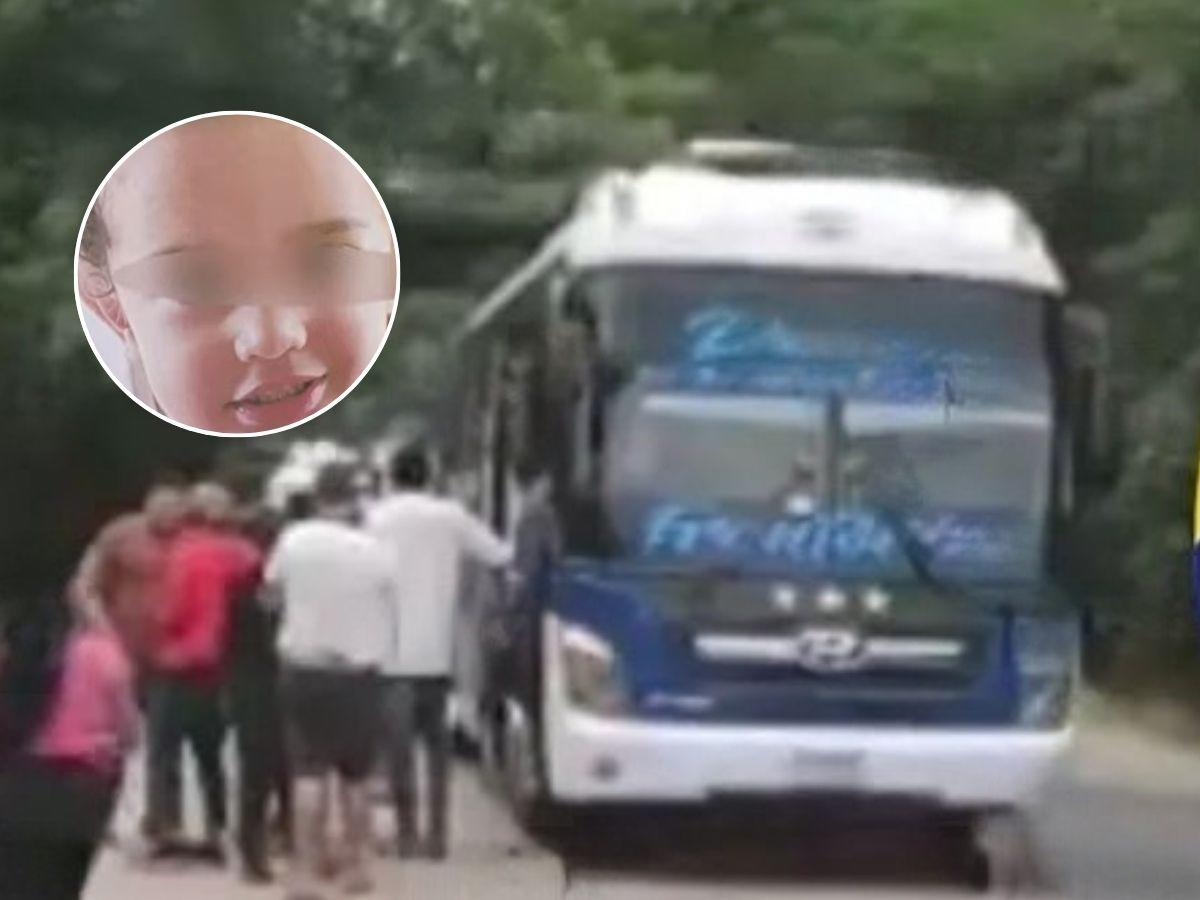 Niño de 3 años muere tras ser atropellado por un bus en Ojo de Agua, El Paraíso