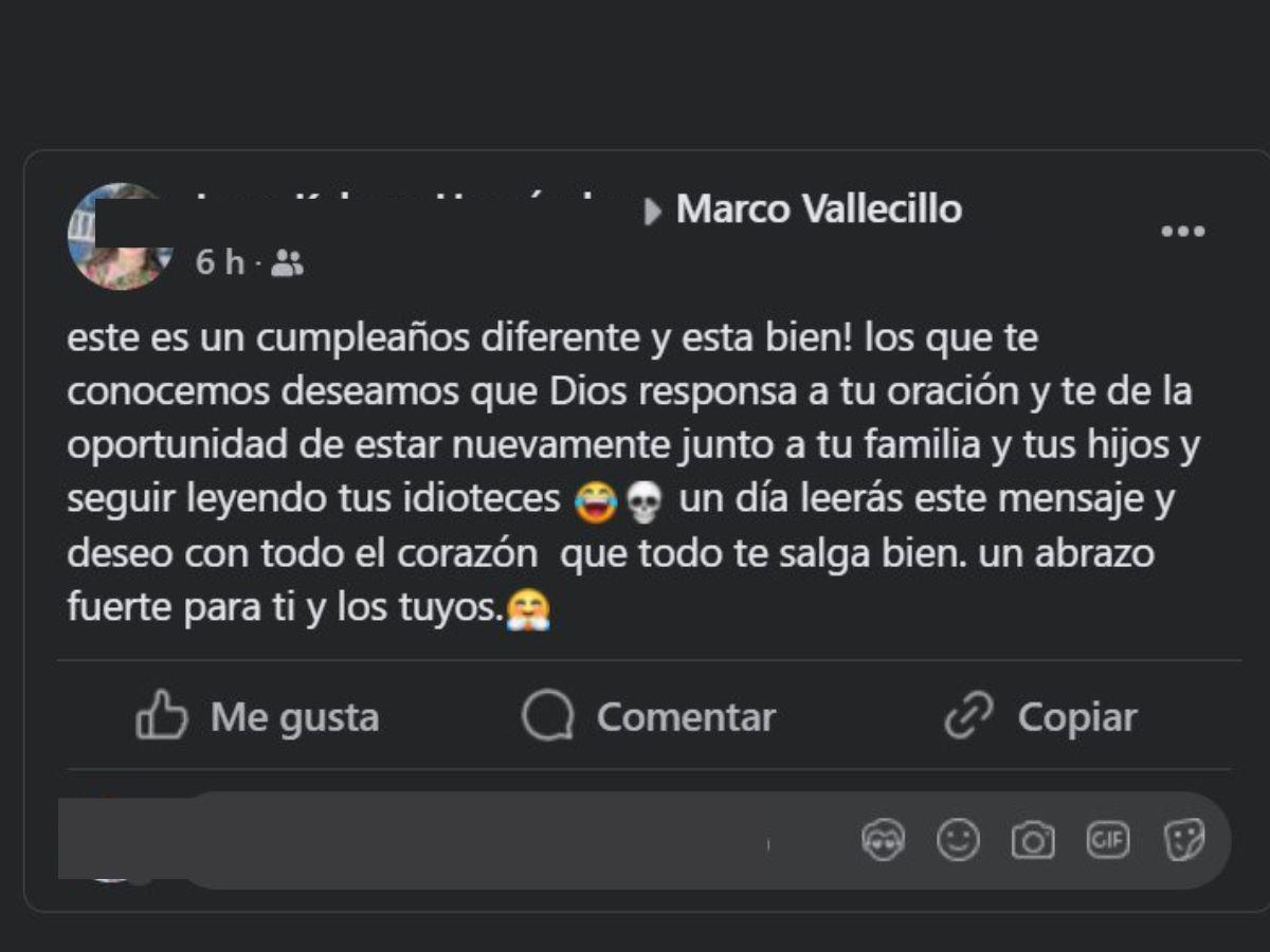 Juez Marco Vallecillo pasa cumpleaños en prisión: “Más temprano que tarde, celebraremos”