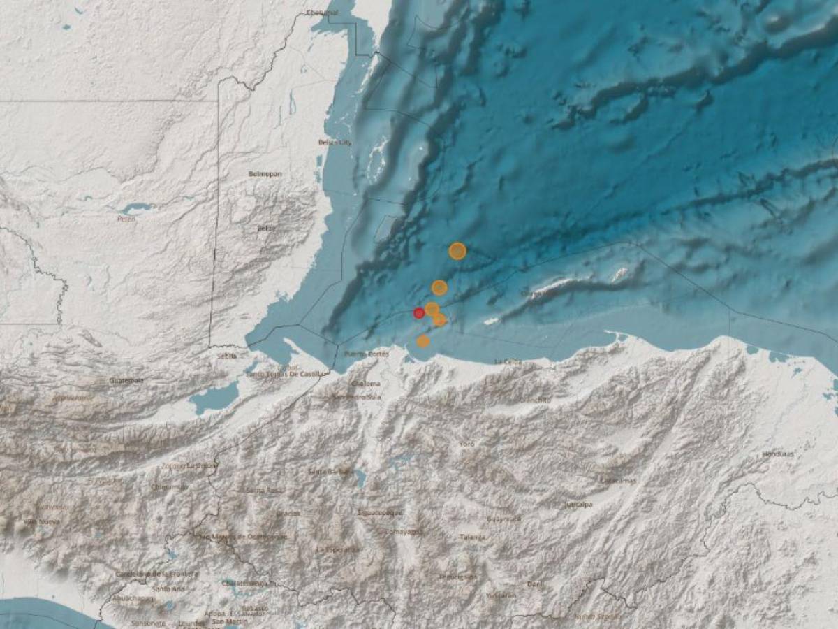 Sismo que sacudió a Honduras ha tenido cinco réplicas con magnitud superior a 4.0