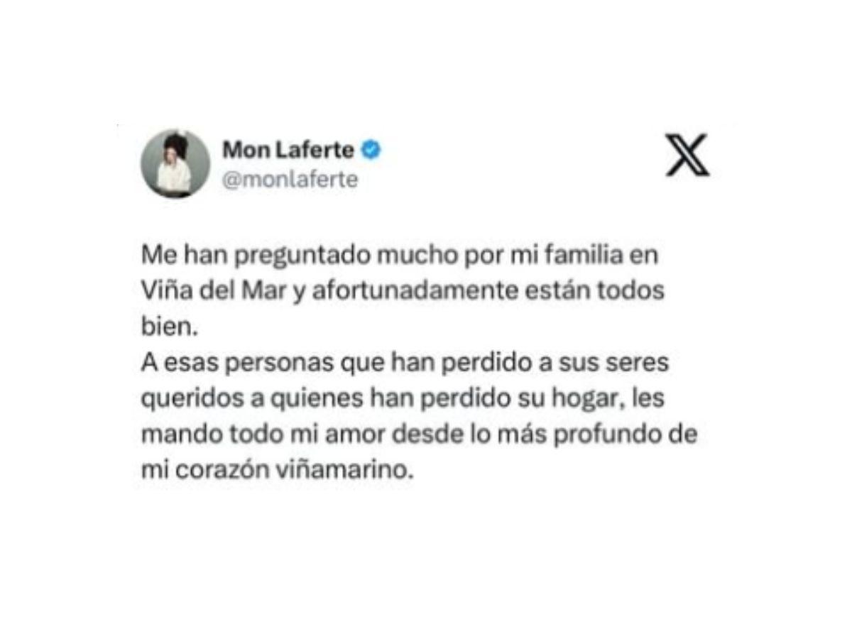 Mon Laferte se pronuncia ante los devastadores incendios en Chile