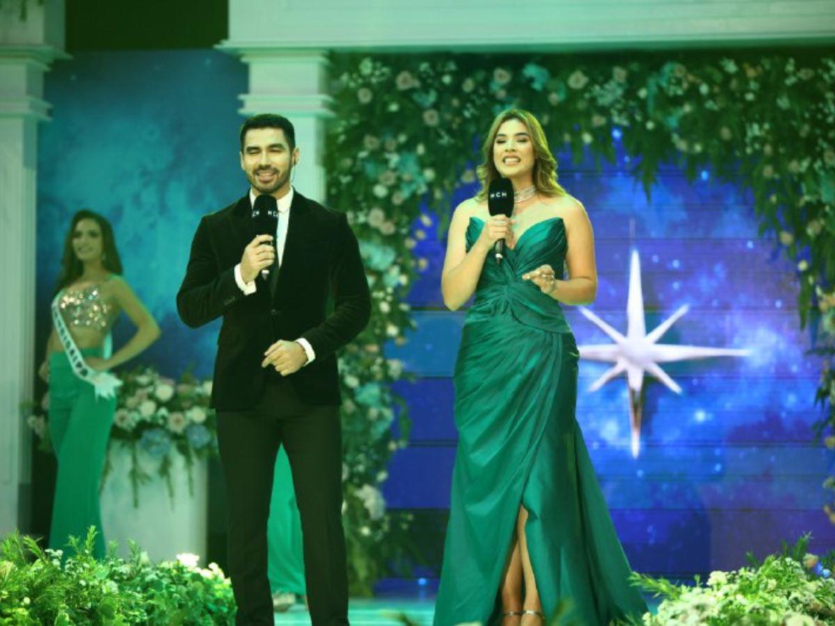 Carolina Lanza y Ricardo Stout, maestros de ceremonia en el Miss Honduras Universo 2024