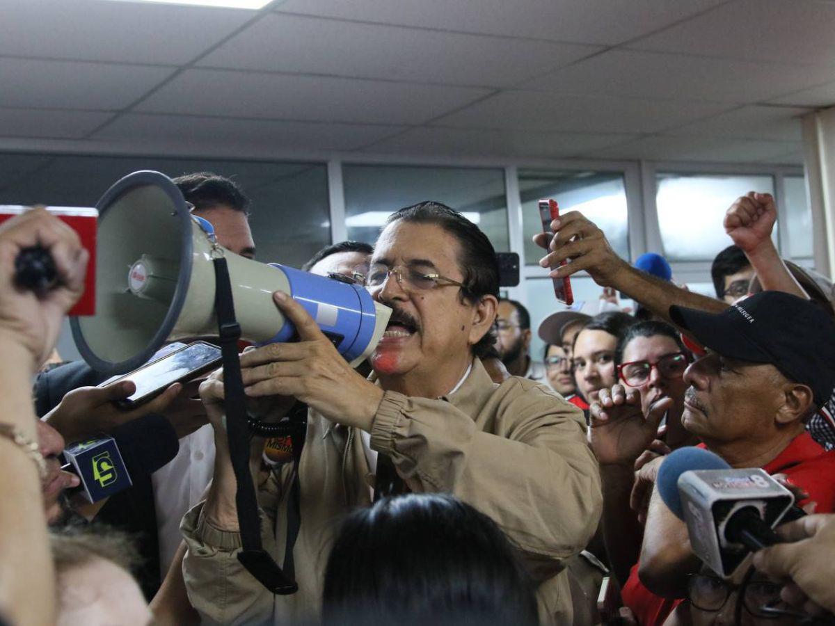 El coordinador general de Libre, José Manuel Zelaya Rosales, se reunió de emergencia con los líderes de ese instituto político.