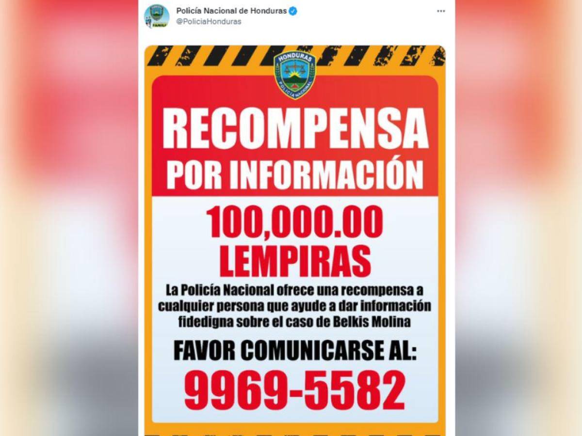 Esta fue la imagen compartida desde las cuentas oficiales de la Policía.