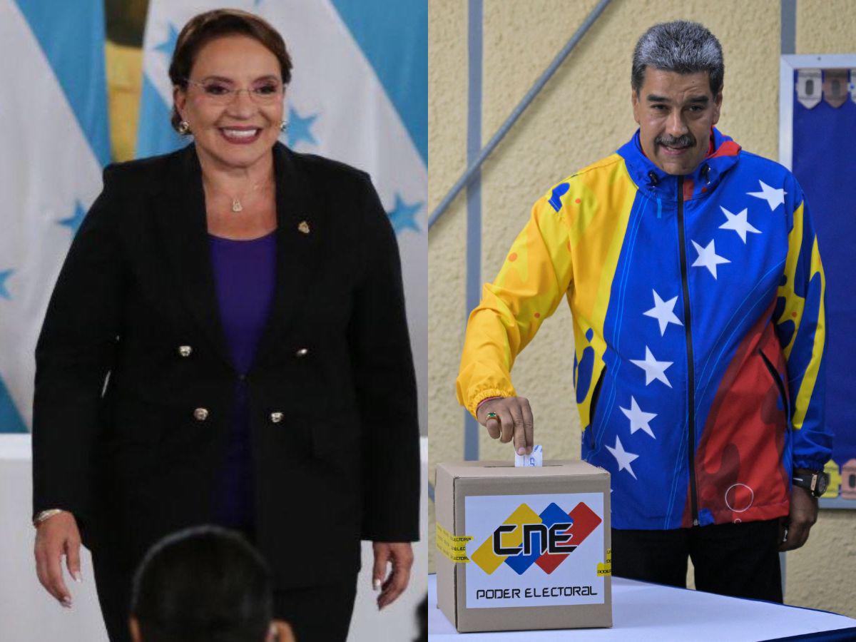 Xiomara Castro felicita a Maduro tras conseguir reelección en Venezuela