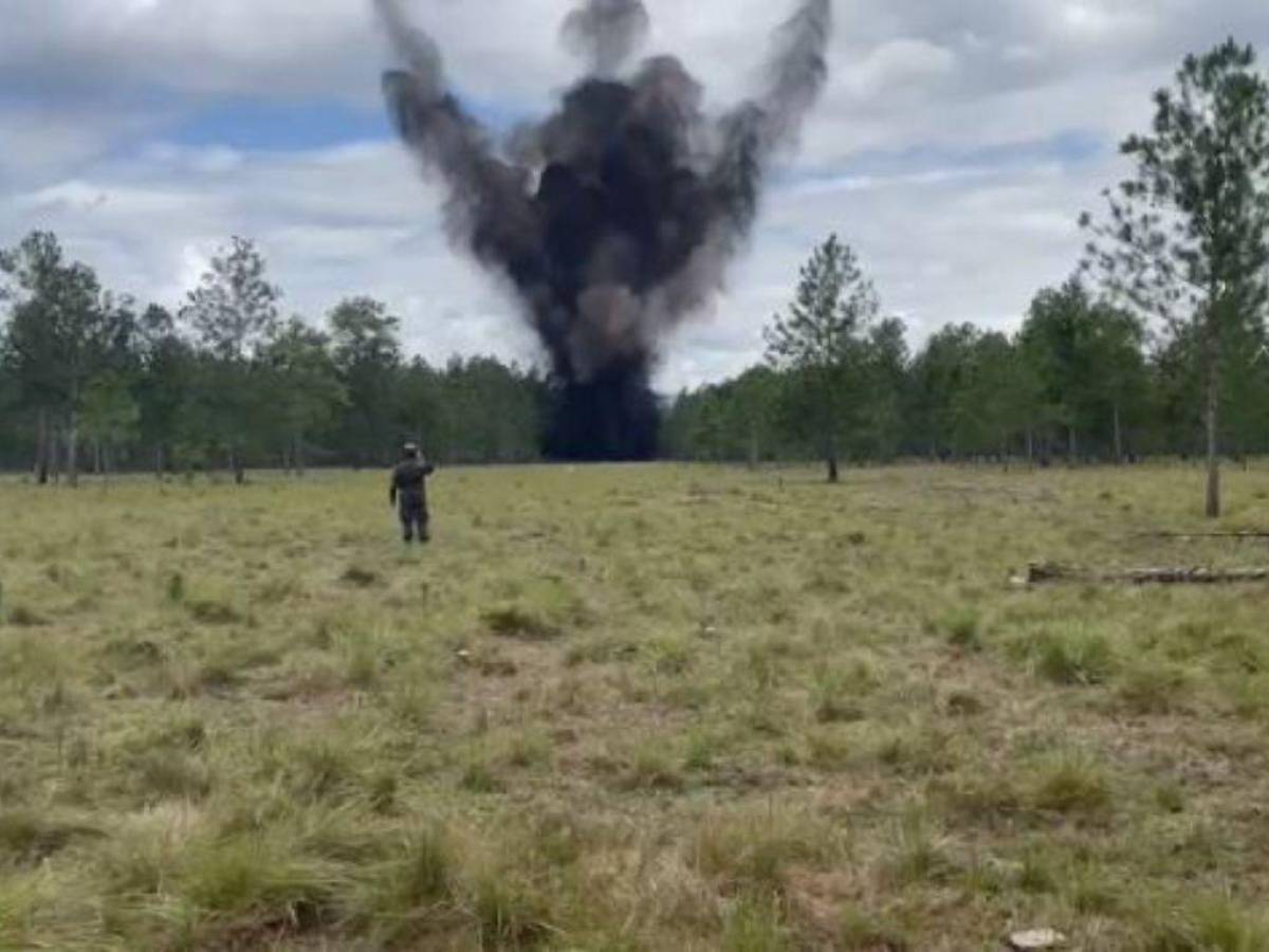 Destruyen otras dos narcopistas en Olancho; son 11 en lo que marcha de 2022