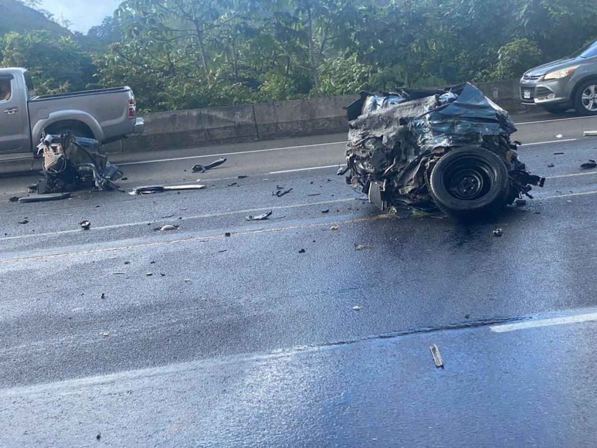 Un muerto y varios heridos deja brutal accidente en carretera CA-5