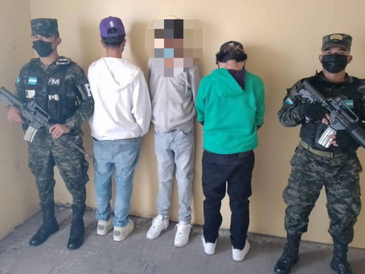 Capturan a tres jovencitos que robaron una caja fuerte en Comayagüela