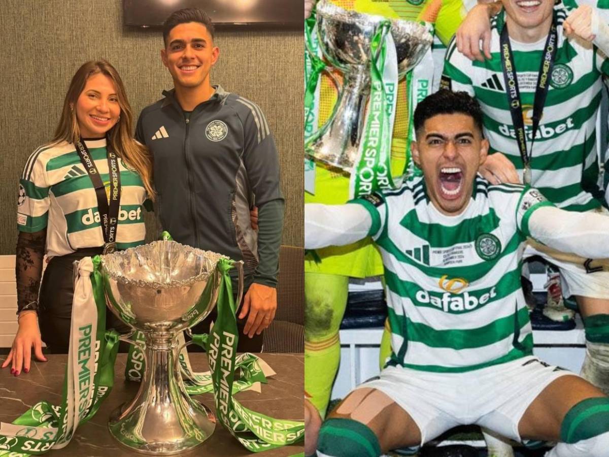 Así celebraron Luis Palma y su esposa Annie Córdova el campeonato del Celtic en Escocia