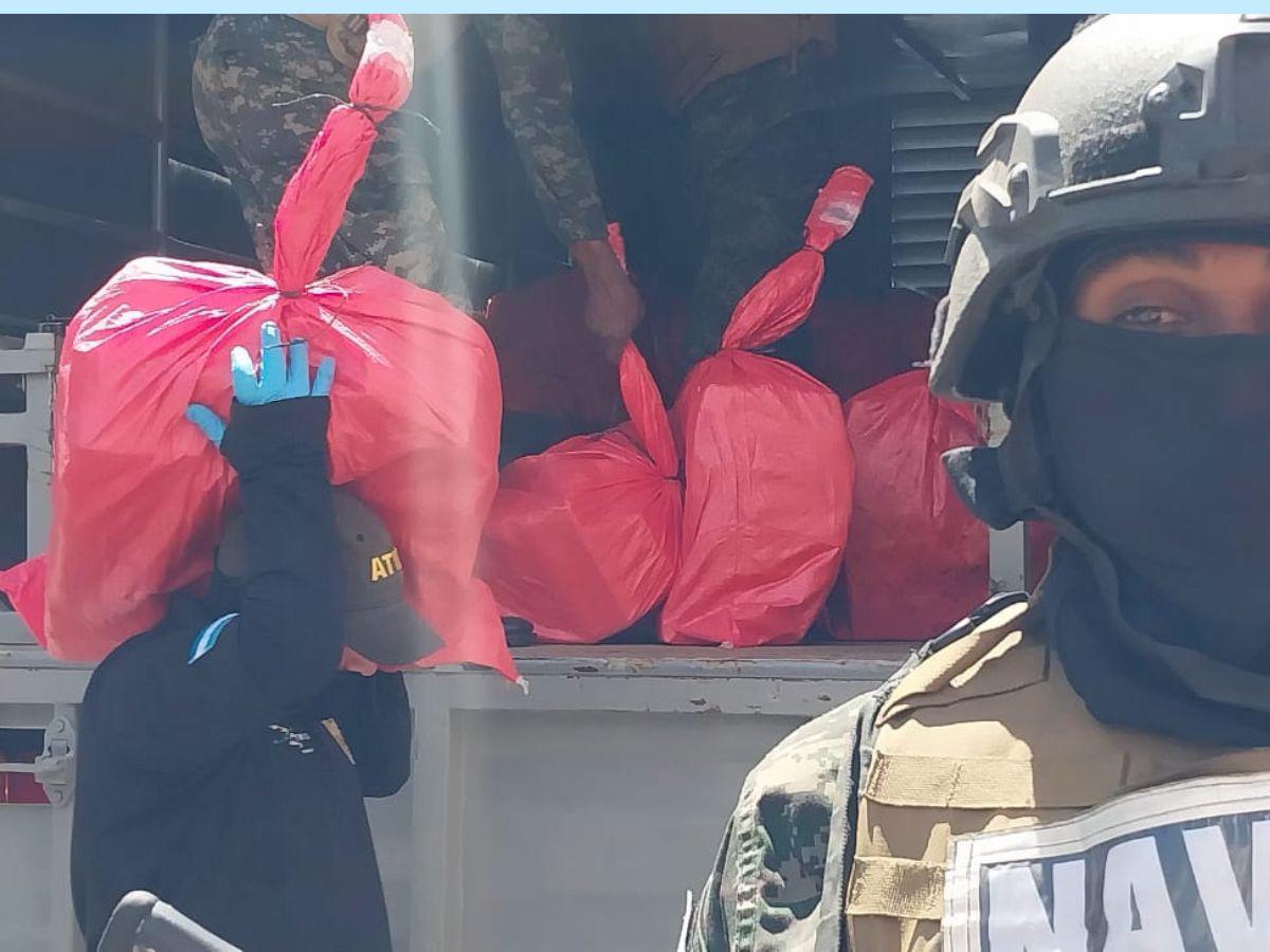 Llegan a la ATIC los 3,993 kilos de supuesta droga decomisada a colombianos