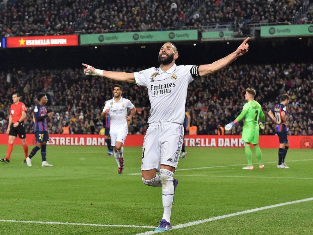 Real Madrid golea 4-0 a Barcelona y clasifica a la final de la Copa del Rey