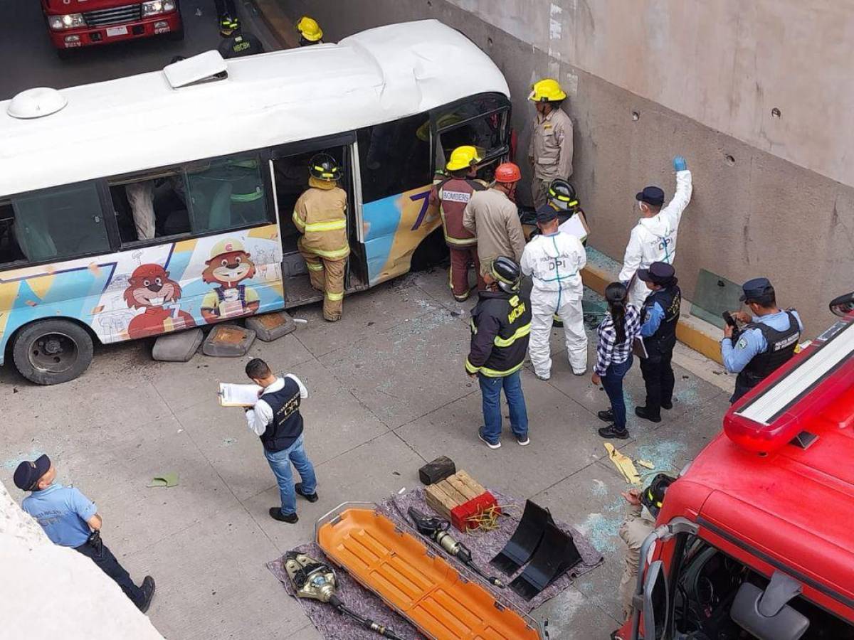 Listado de personas heridas en aparatoso accidente de rapidito en el bulevar Suyapa