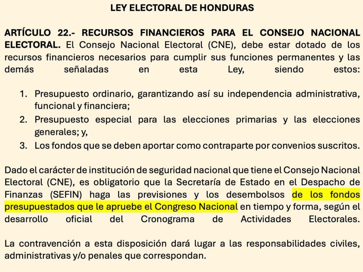 Sefin no tiene facultades para remitir presupuesto de elecciones 2025, asegura Marlon Ochoa