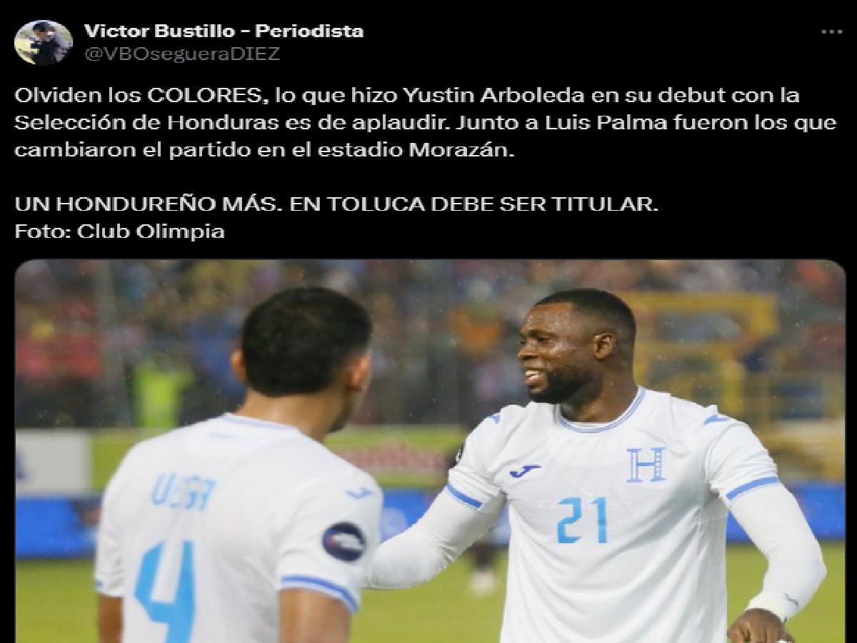 ¡Parcero de oro! Así reaccionó la prensa tras el debut de Yustin Arboleda con Honduras