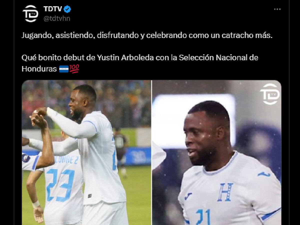 ¡Parcero de oro! Así reaccionó la prensa tras el debut de Yustin Arboleda con Honduras