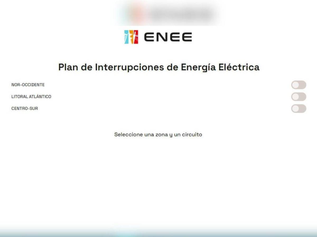 ¿Cómo revisar qué día su colonia sufrirá interrupción de energía eléctrica en la página web de la ENEE?