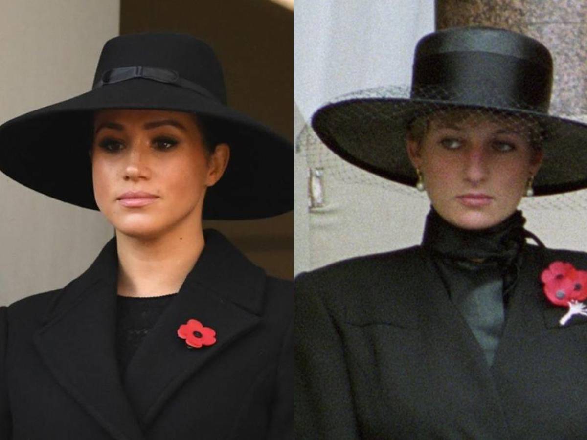 ¿Meghan Markle se vistió igual a la princesa Diana por la muerte de Isabel II?