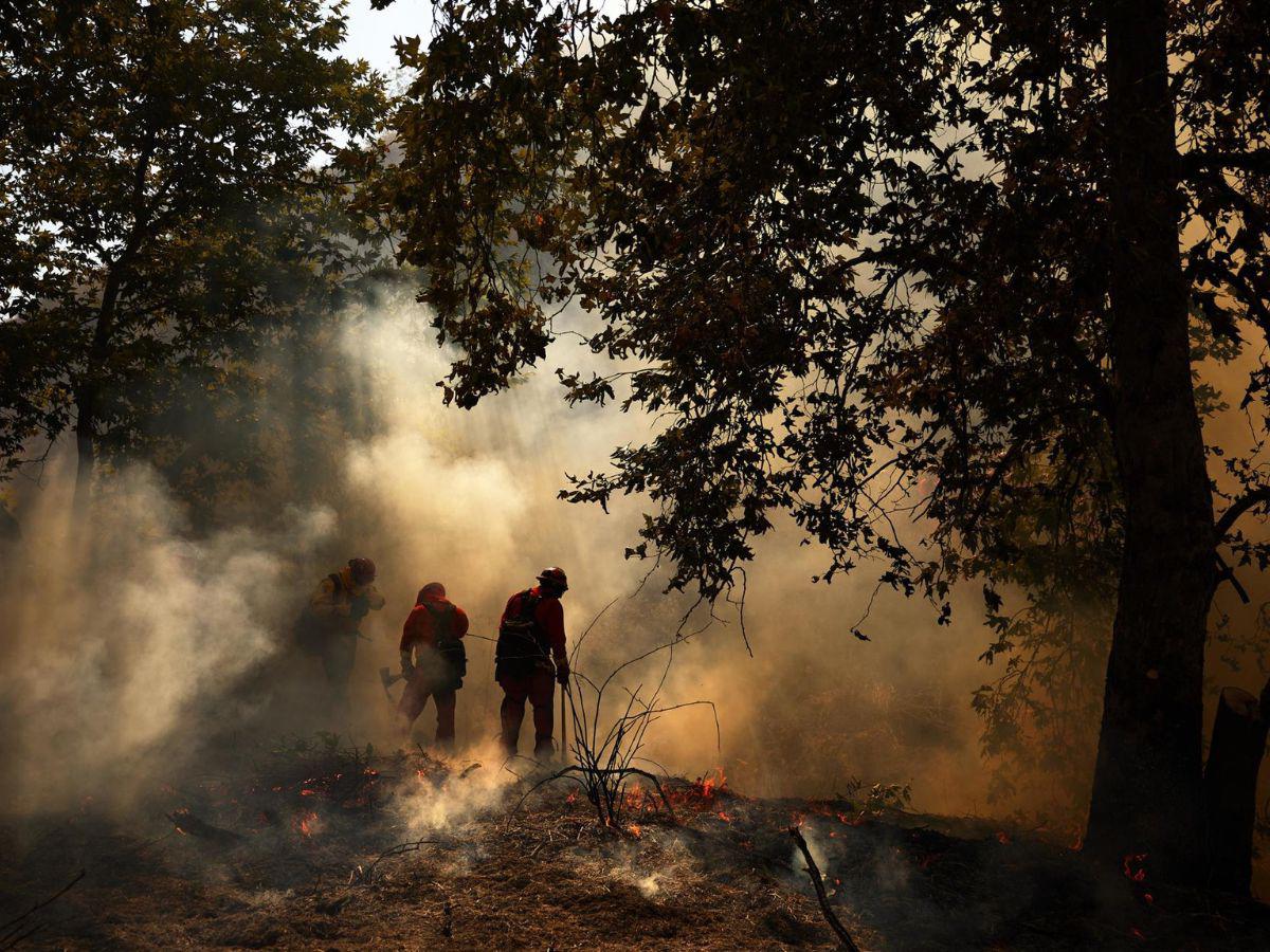 Descontrolado incendio en el noroeste de Los Ángeles consume 10,000 acres