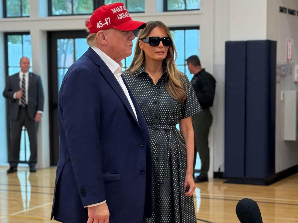 El significado del atuendo de Melania Trump en el día de las elecciones