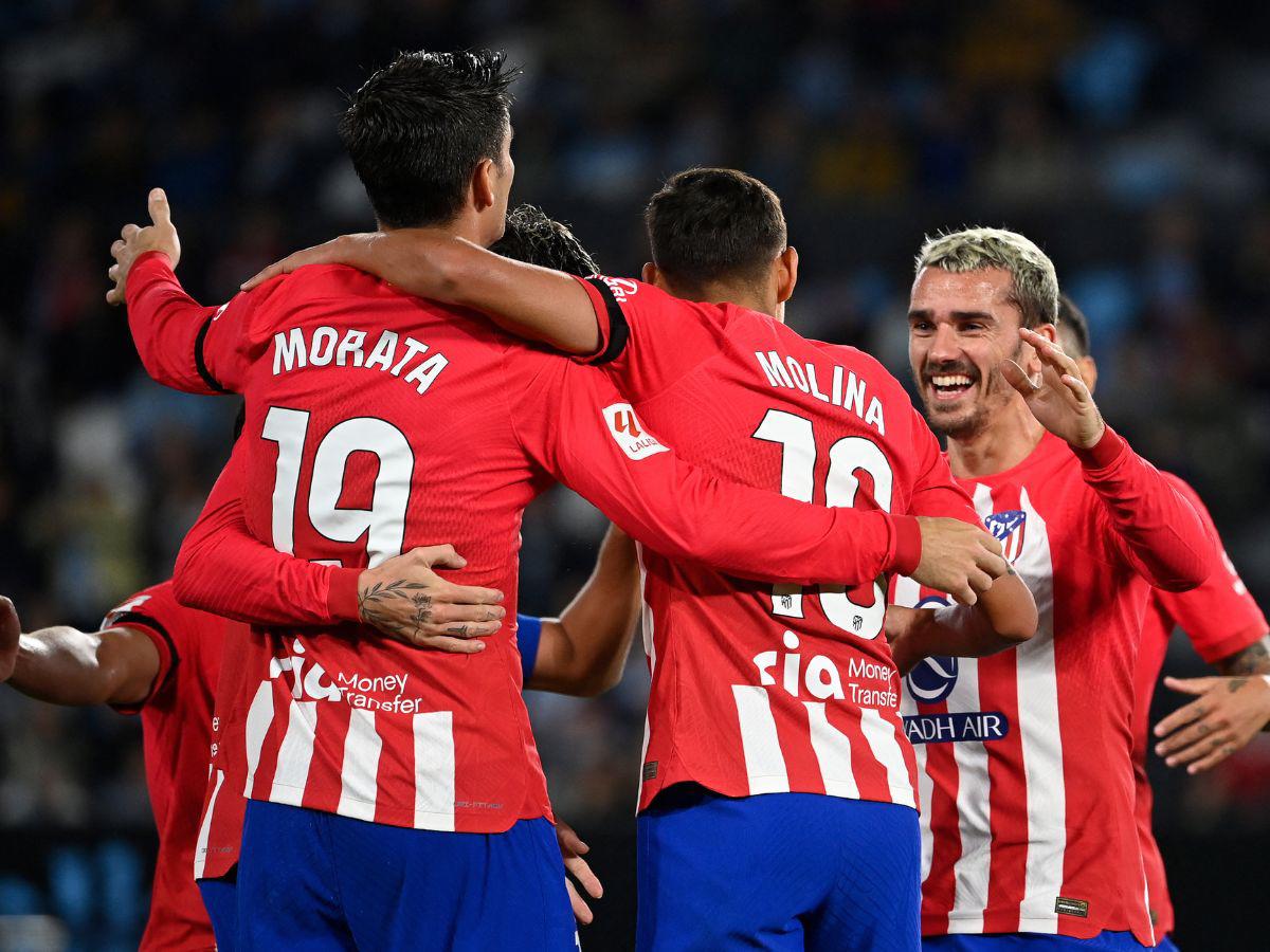 Atlético de Madrid hunde al Celta con hat-trick de Griezmann
