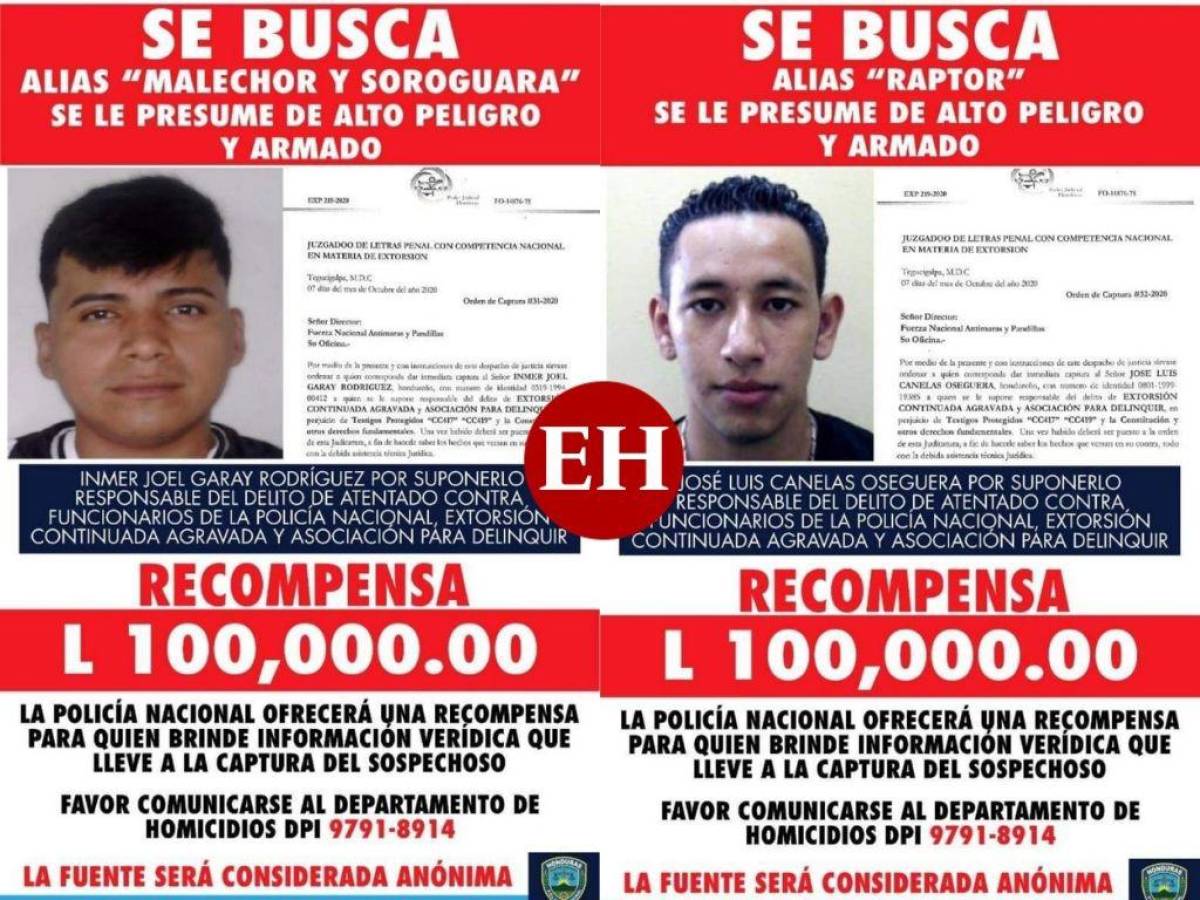 Capturan a dos presuntos autores de masacre en La Paz; ofrecen recompensa por otros tres