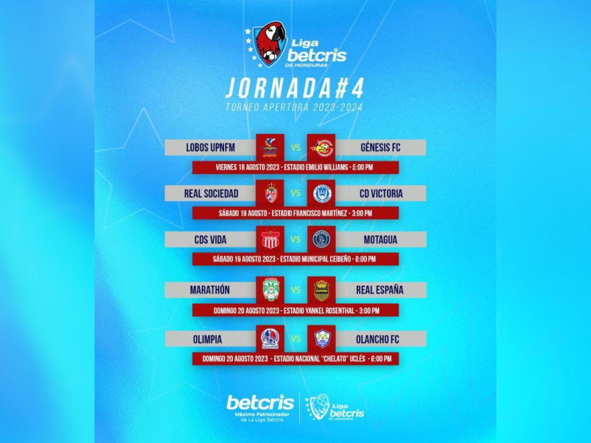 Liga Nacional: Así quedaron fechas y horarios del resto del calendario de la primera vuelta del Apertura 2023