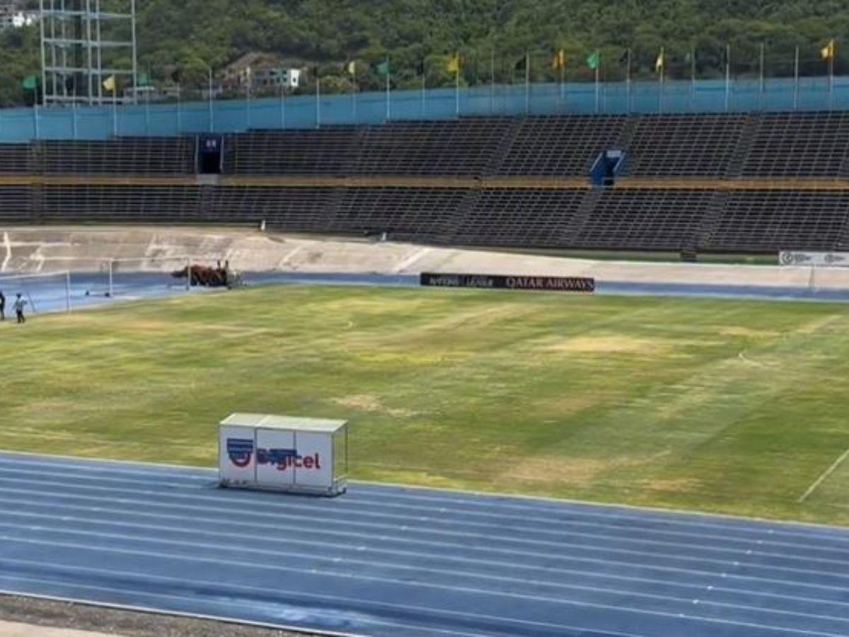 ¡Pésimas condiciones! Así luce el Independence Park para el Jamaica vs Honduras