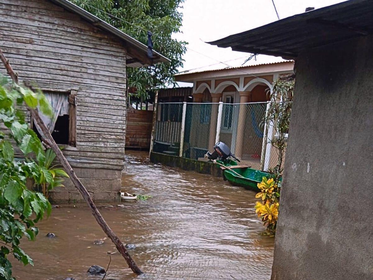 Luego de tres días de lluvia por Sara, Gracias a Dios afectado por inundaciones