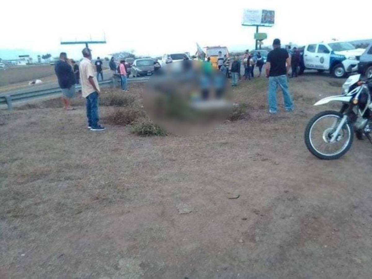 Motociclista muere tras estrellarse contra rótulo en Comayagua