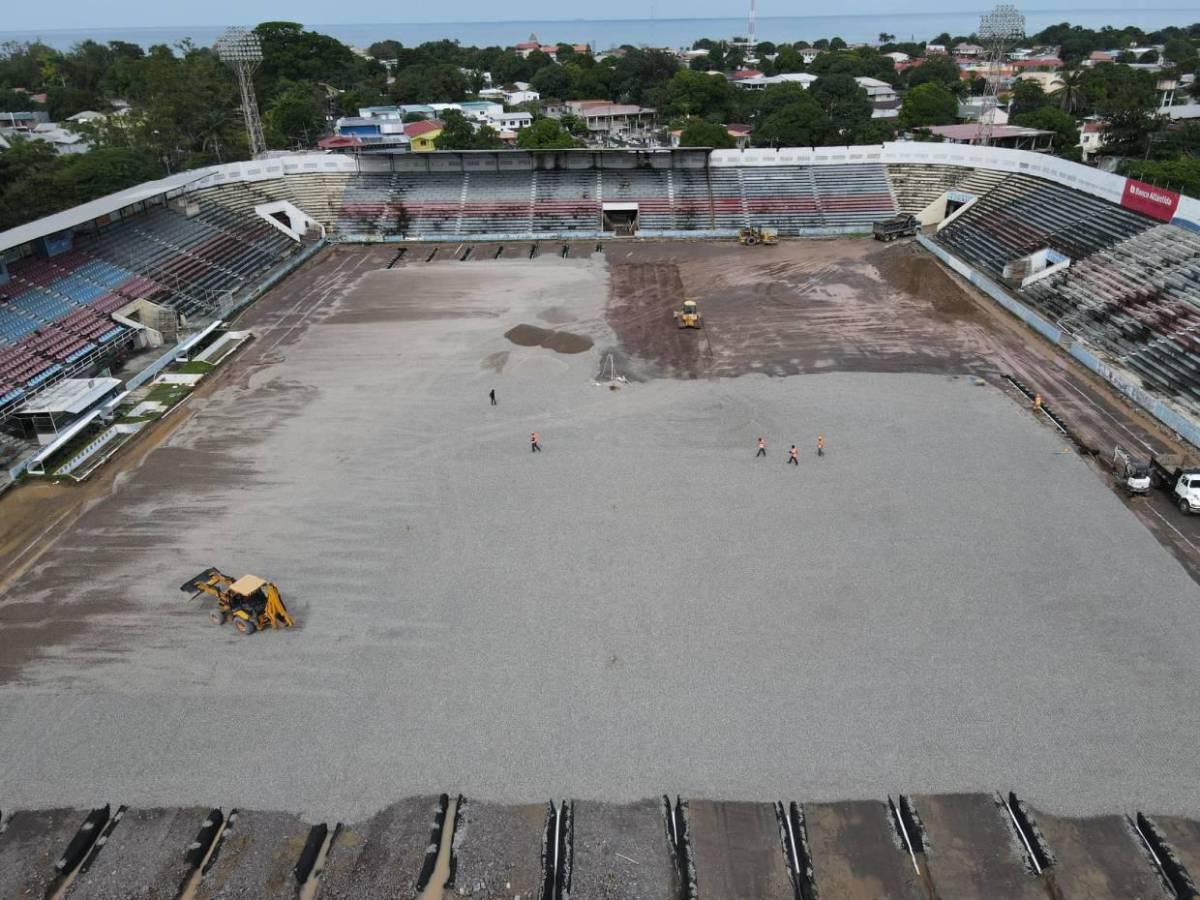 Así avanzan los trabajos de renovación en el estadio Ceibeño: Será una belleza