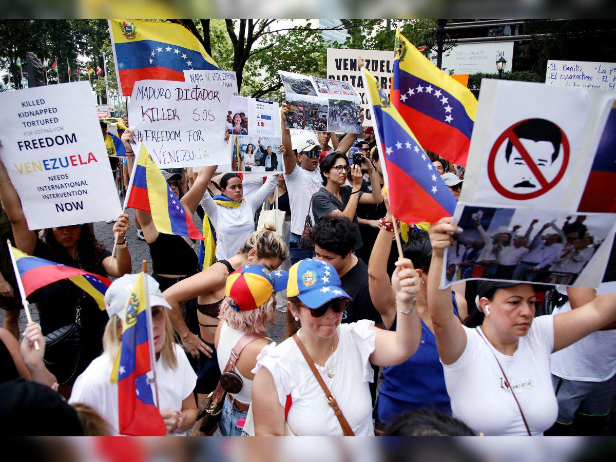 Venezolanos protestan frente a la ONU para que haga “respetar voluntad del pueblo”