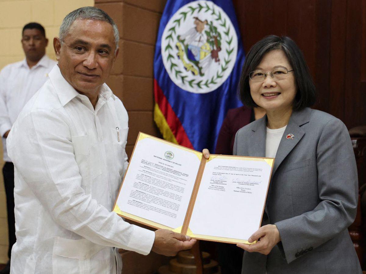 Presidenta de Taiwán visita Guatemala y Belice y anuncia asistencia a sus aliados