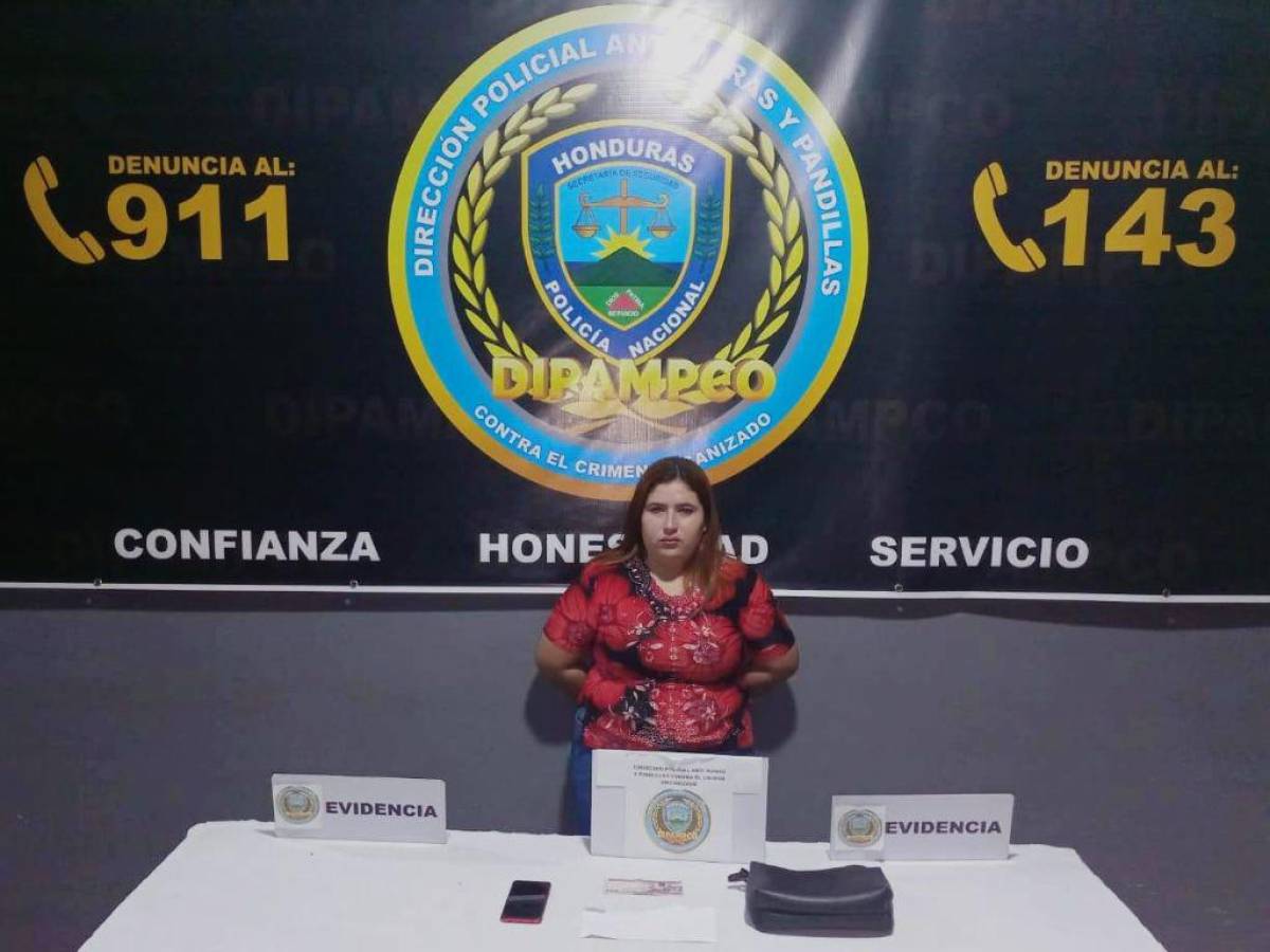 Capturan a “La Nicol”, miembro de la pandilla 18 que realizaba llamadas extorsivas en SPS