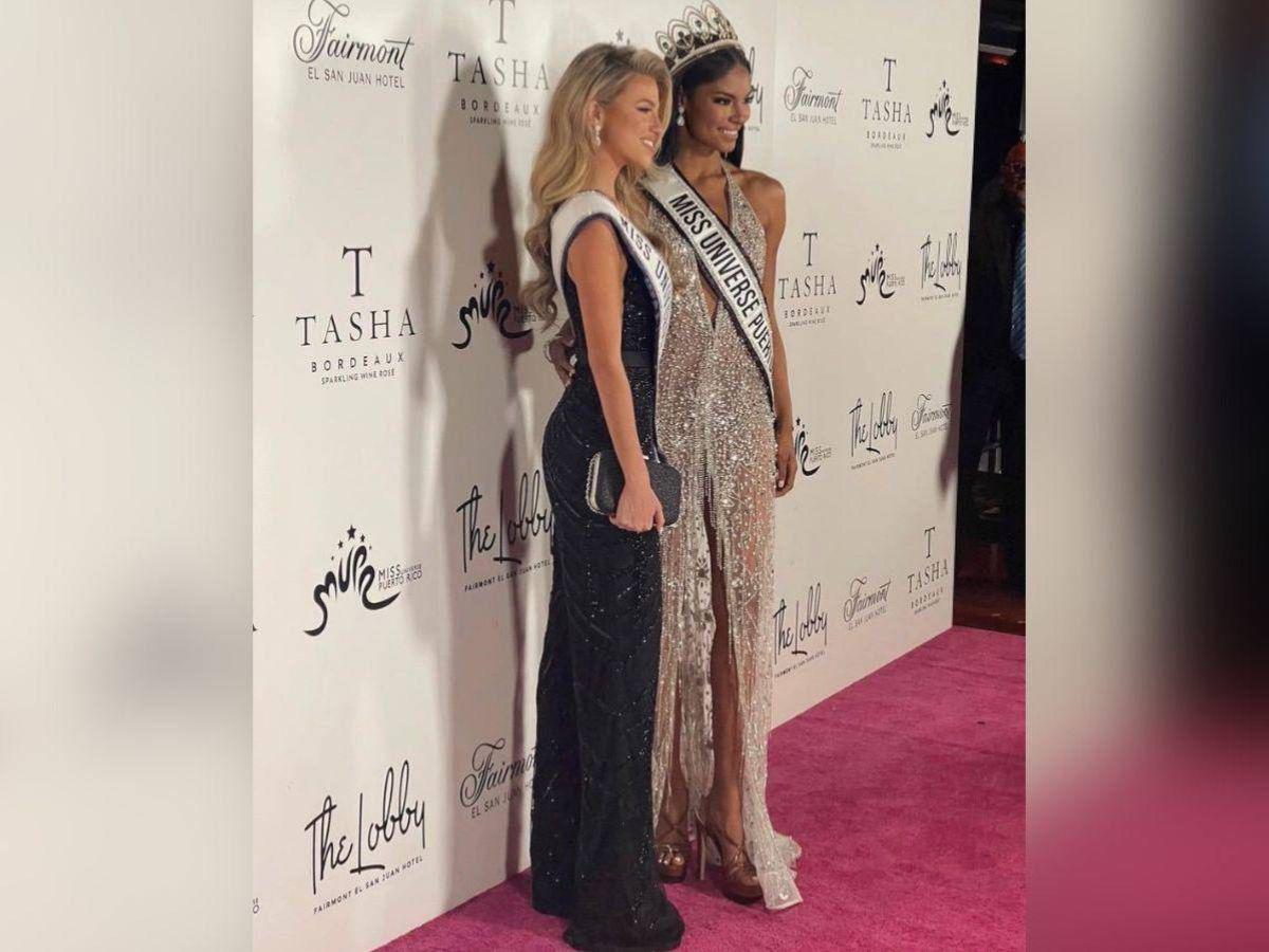 Esta es una imagen del día en que Ashley ganó el concurso como Miss Puerto Rico y a su lado estuvo Rebeca en representación de Honduras.