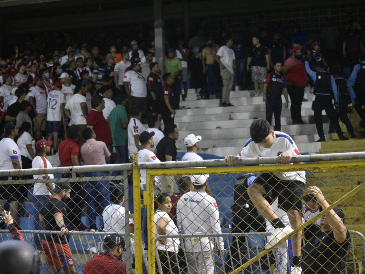 ¿Qué castigo podría recibir el Olimpia por los disturbios en el Estadio Morazán?