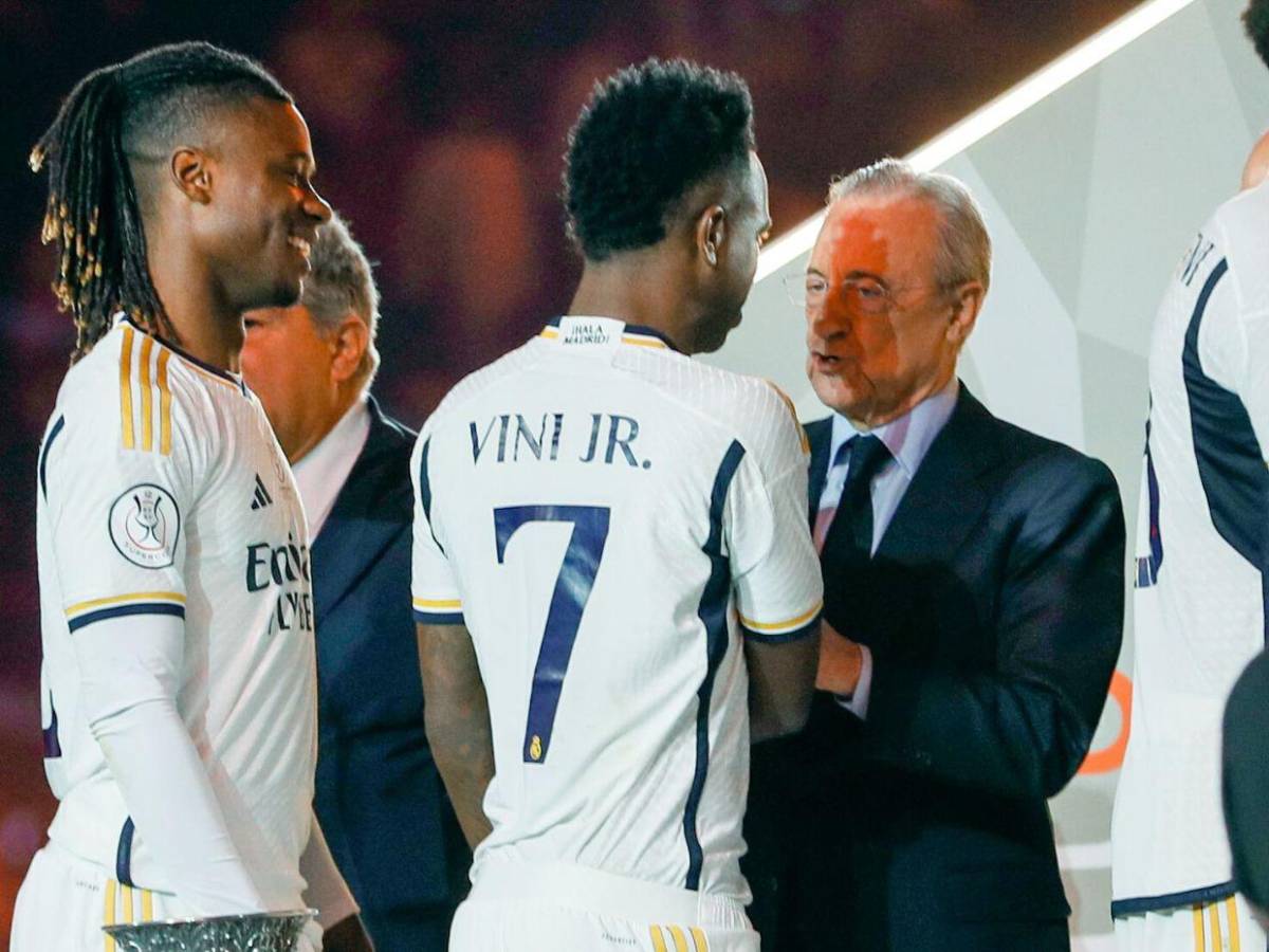 Florentino Pérez arremete contra países que no votaron por Vinicius en el Balón de Oro