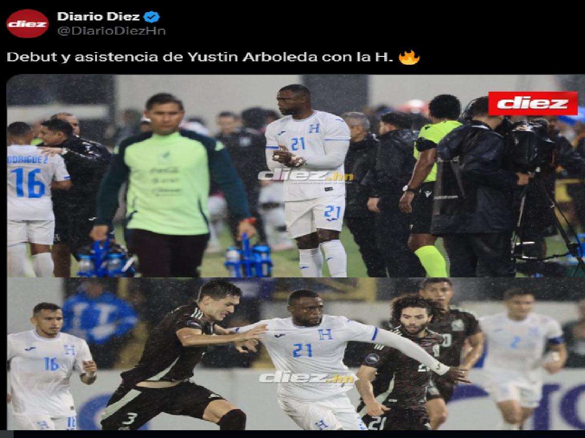 ¡Parcero de oro! Así reaccionó la prensa tras el debut de Yustin Arboleda con Honduras