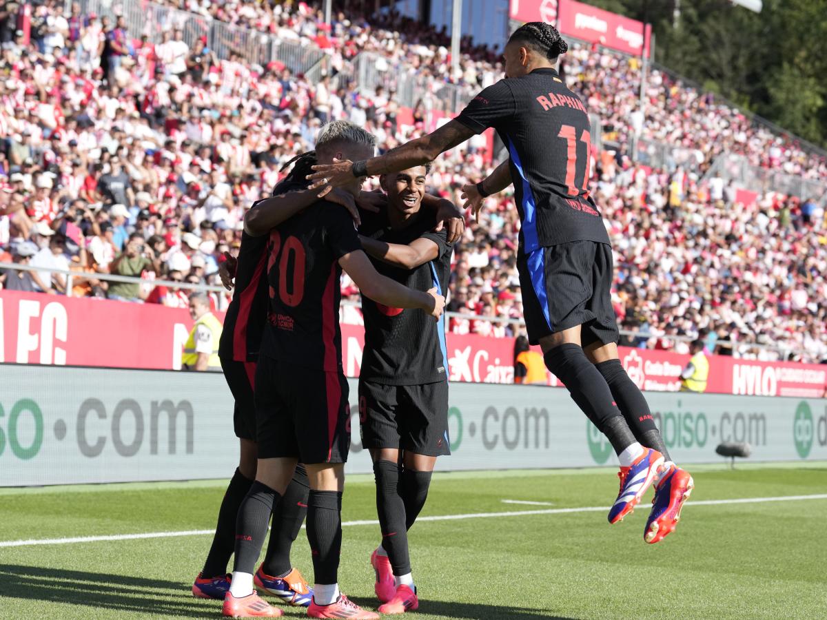 Barcelona bailó y goleó a Girona con goles de Yamal, Olmo y Pedri en LaLiga