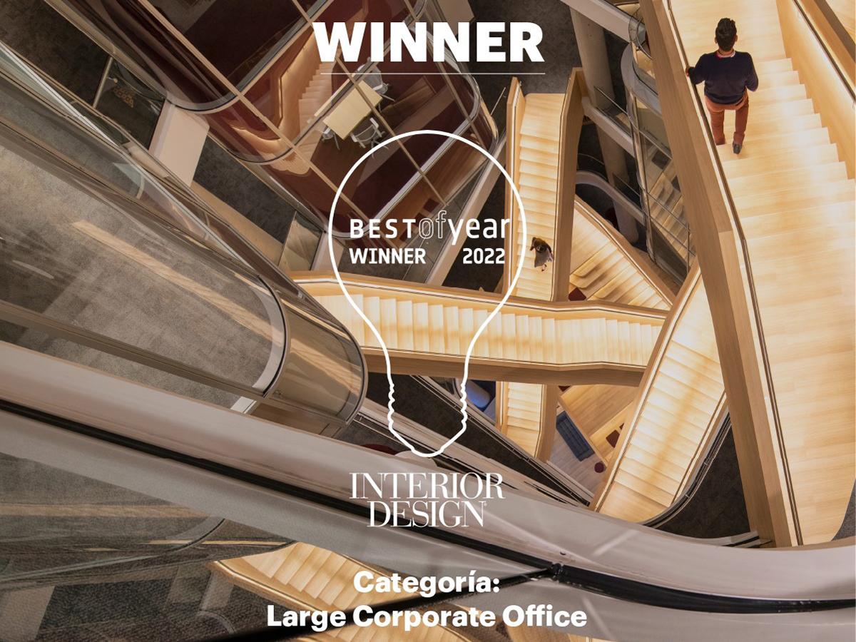 BAC gana premio global en la categoría Large Corporate Office de los Best of the Year Awards de Interior Design Magazine